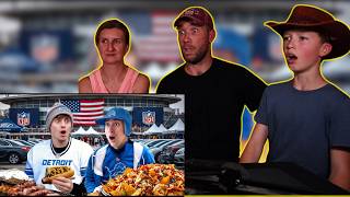 European Family Reacts To Tailgating at an NFL game