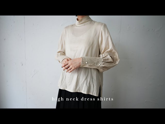 コーディネートしやすい上に品よくまとまる。| high neck dress ...