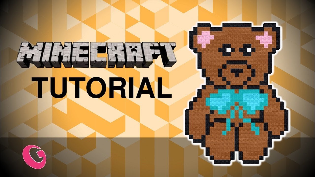 Minecraft tutorial - PIXEL ART / Medvídek | Gala (CZ/SK) - YouTube