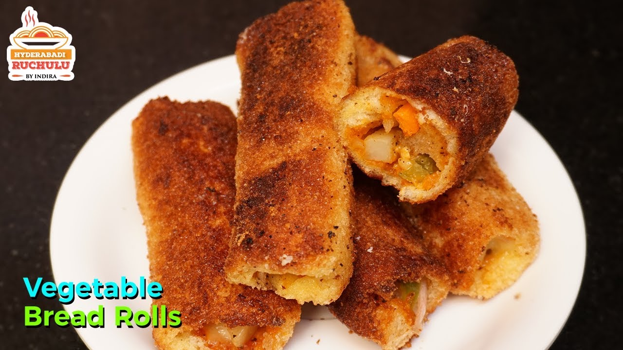 Bread Roll Recipe Vegetable Bread Roll Veg Stuffed Bread Roll