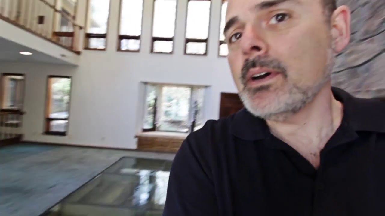 Creek running through the middle of a house in the Smoky Mountains