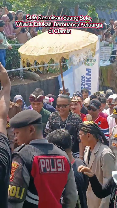Sule Resmikan Saung Sule, Wisata Edukasi Bernuansa Keluarga di Ciamis