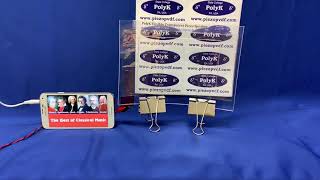 PolyK Transparent Flexible Piezo Speaker with ITO Electrode 100