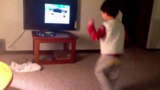 Logan Danced To Gummy Bear Song 122012