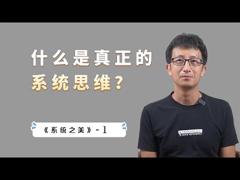 什么是真正的“系统思维”？一个系统三个层次：要素、连接、目标【小播读书】