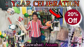 1 Year Celebration 🎉🥳 || BK SPORTS STORE Upto 20% Off & Special Gifts 🎁 || Bijit Kakati Mixture