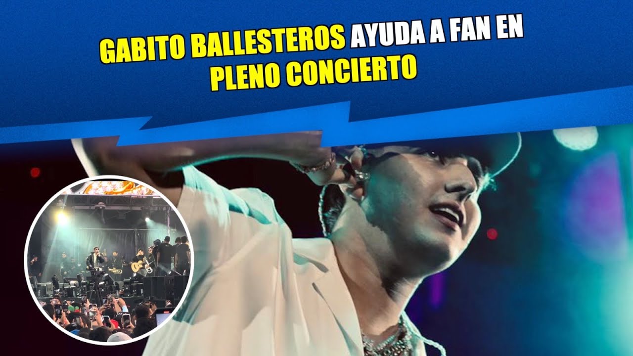 Previsualización de video para nota Gabito Ballesteros ayuda a fan en pleno concierto