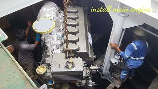 install main engine Yanmar 6ey17w. @MustawaTV