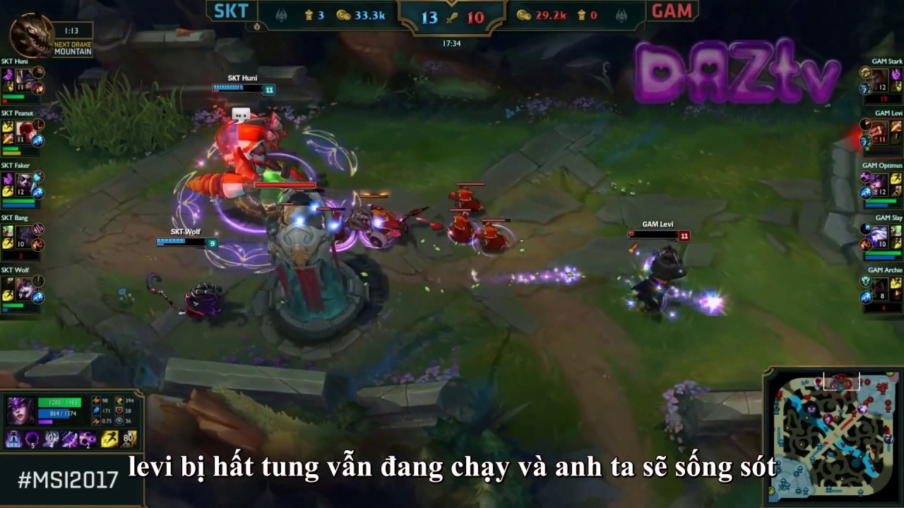 GAM vs SKT ( vietsub ) Attack on Titans - YouTube