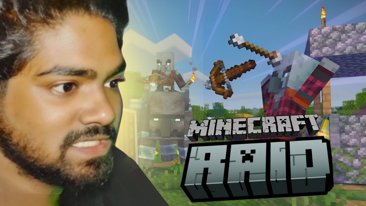 Minecraft village raid completed | RJ ROCK