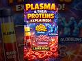 Plasma &amp; Its Proteins Explained in 30 Seconds ⚡ (Albumin, Globulin, Fibrinogen)