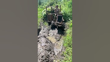 #review xe công nông vô lăng chở chuối đường rất bùn #xevolang