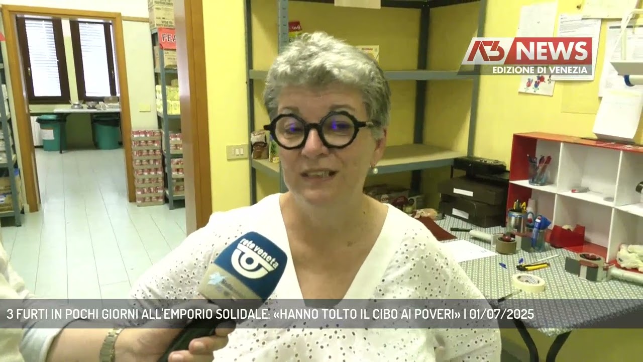 3 FURTI IN POCHI GIORNI ALL'EMPORIO SOLIDALE: «HANNO TOLTO IL CIBO AI POVERI» | 01/07/2025