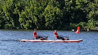 Sportwerft.de | ROWonAIR | Rowing the Red Paddle Dragon double scull - Doppelzweier Vorwärtsrudern