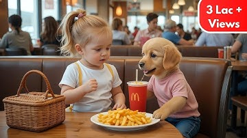 Adorable Baby Girl and Her Puppy’s Sweetest Day Out at McDonald