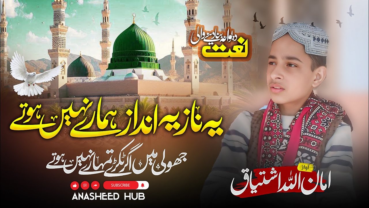 Very Emotional Naat|ya Naz Ye andaz hamare nahi hota|hafiz amanullah|Anasheed hub|