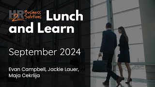 H2R's Lunch & Learn Webinar Series - September 2024