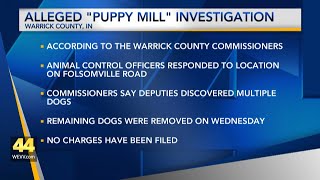 Remaining dogs removed from 'puppy mill' in Warrick County, commissioners say