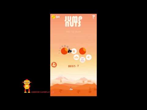 Ketchapp's new game release "jump nuts" Android&iOS Gameplay
