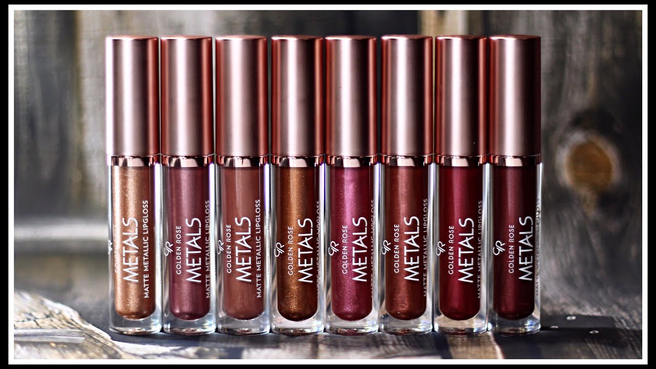 Новинка! Блески для губ GOLDEN ROSE Metals Matte Metallic Lipgloss |Все оттенки на губах| Серия 493