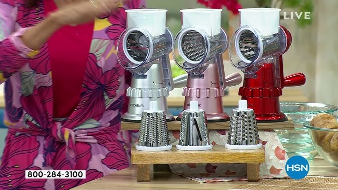 Cooks Essentials Glitz Speed Grater and Slicer with Suction Base - QVC UK