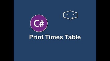 print times table in c#