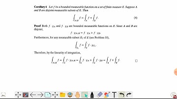 RA2 Lebesgue integral of bounded measurable function 3