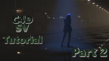Cinema 4D Tutorial / Redshift Render / Girl in the Night - Part 2/3