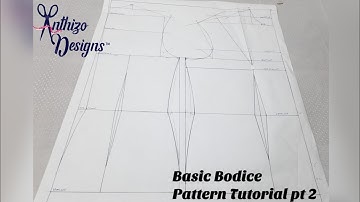 How to Draft a Basic Bodice Pattern pt 2 | Natalie Bray