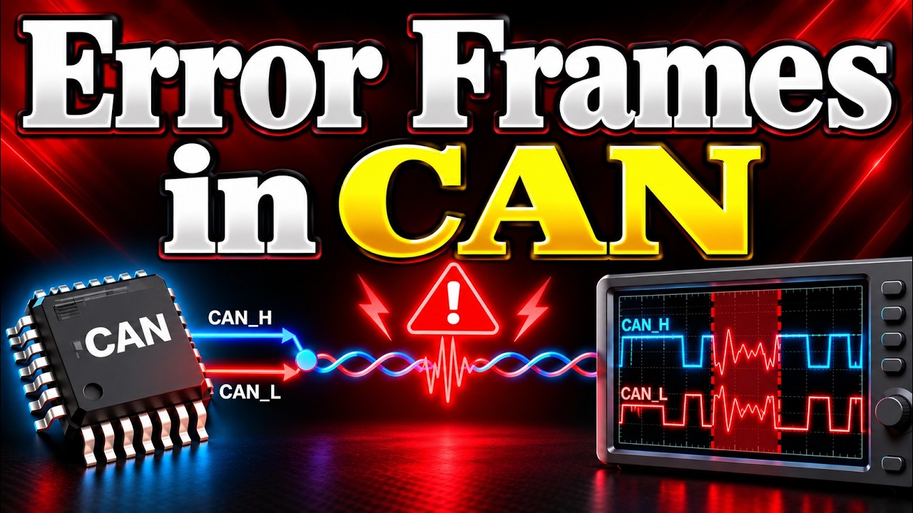 Error Frame in CAN | Error Flag | Error Delimiter |Active Error Frame ...
