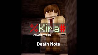 Minecraft but it's Death note