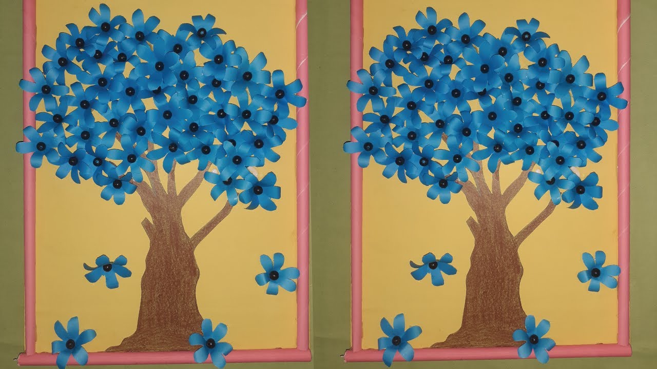 How to make a Flower Tree with color paper Flower TreeBy Art is