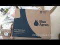 Unboxing a Blue Apron Food Box