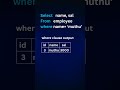 SQL Where Clause #ainacademy #oracleerp #programming #mysql #database