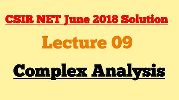 Complex ANALYSIS Solution CSIR NET Maths June 18 | Complex Analysis | By SUMIT SIR | Noble Forum