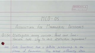 MCO 5 solved Assignment 2021-22| MCO 5 Ignou handwritten assignment 2021-22| IGNOU MCO 5 assignment