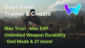 Days Gone Trainer +24 Cheats (Max Trust, Unlimited Nitro, Rapid Fire, No Recoil, God Mode & 19 More)