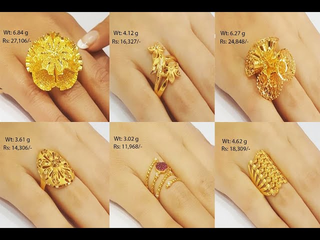 Daily Wear Gold Rings Designs For Women | My Jewellery Collection | Women  Ring Designs 2020 | Eng… | Antique wedding rings, Diamond wedding bands,  Gold ring designs