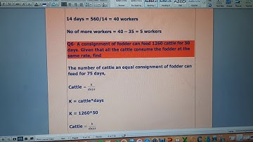 D2 7th edition Ex 1C Q6 #inverseproportion