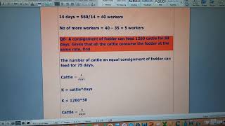 D2 7th edition Ex 1C Q6 #inverseproportion