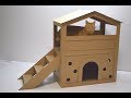 How to make a house for a cat out of cardboard