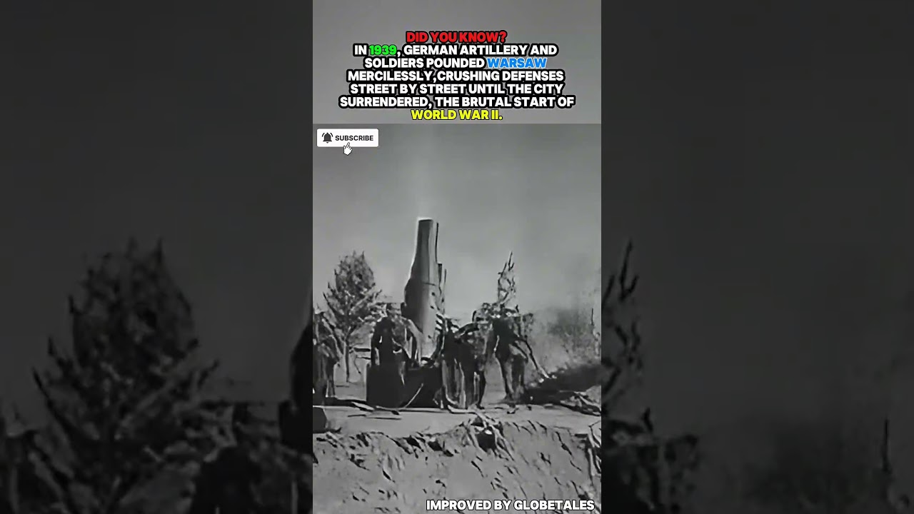 German Soldiers & Artillery Attack Warsaw 1939 | WWII History