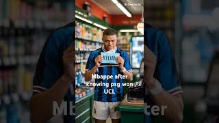 Mbappe after knowing PSG won UCL 🔥