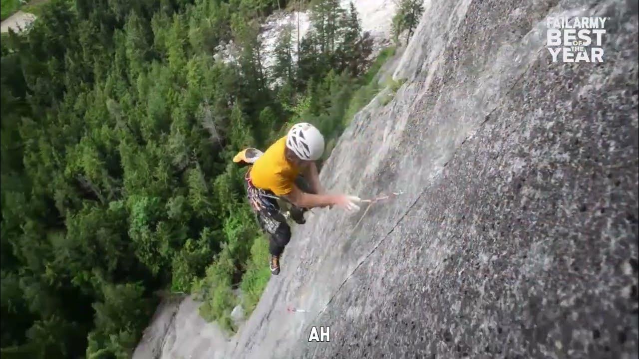 His safety rope fails! YouTube
