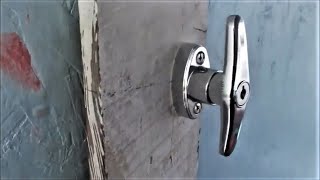 T-HANDLE Lock install on Work Shed Door