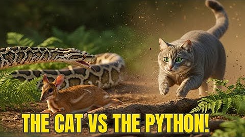 The Cat vs The Python! Unbelievable Rescue!