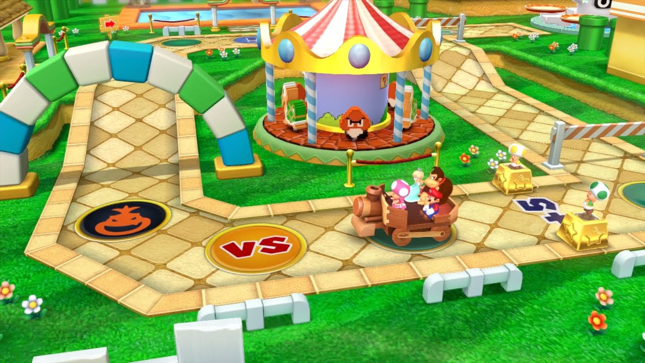 Mario Party 10 Mario Party #679 Toadette vs Mario vs DK vs Rosalina Mushroom Park Master Difficulty