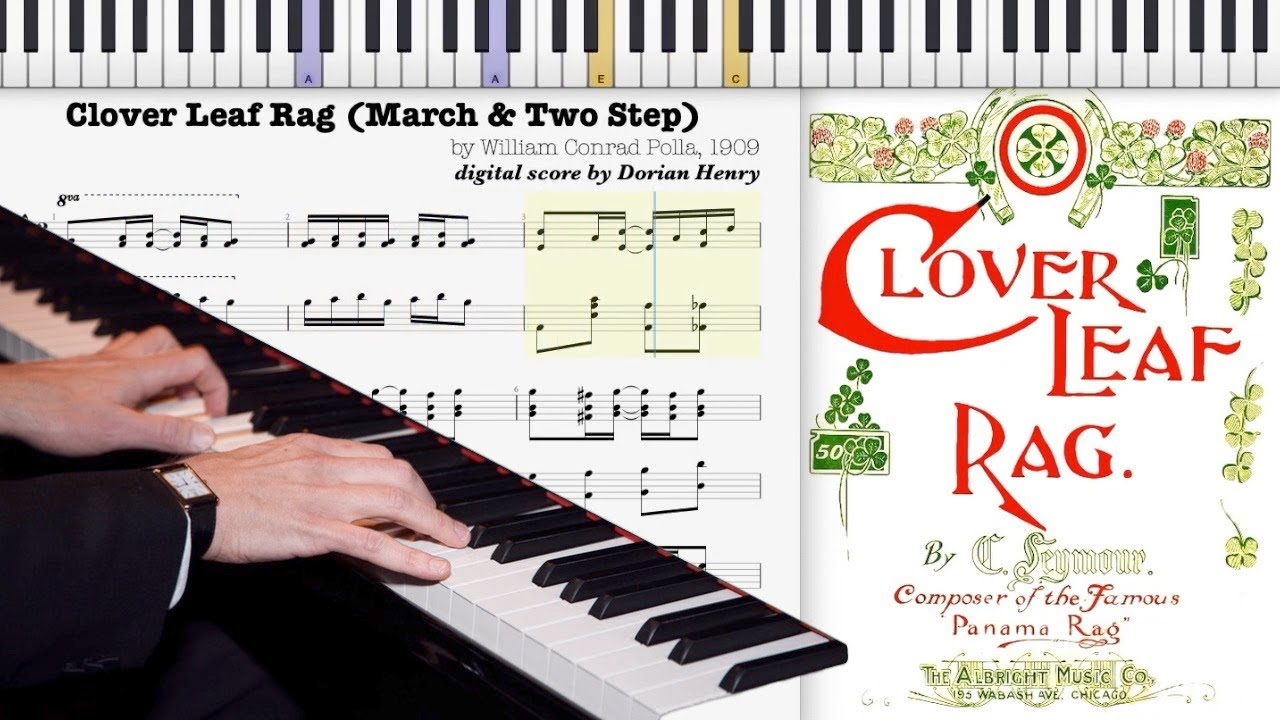 Clover Leaf Rag by W. C. Polla (1909, Ragtime piano) - YouTube