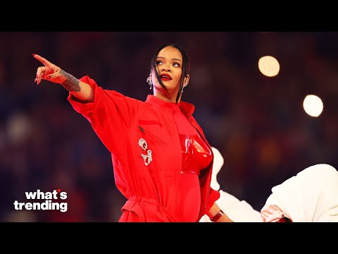 Rihanna Gets Dragged For Super Bowl Halftime Performance | What's Trending Celeb Scoop
