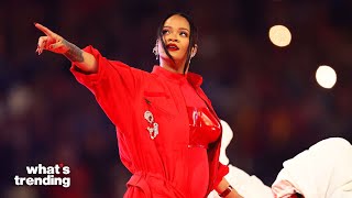 Rihanna Gets Dragged For Super Bowl Halftime Performance | What's Trending Celeb Scoop